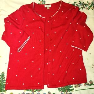 Christopher Banks Heart Cardigan